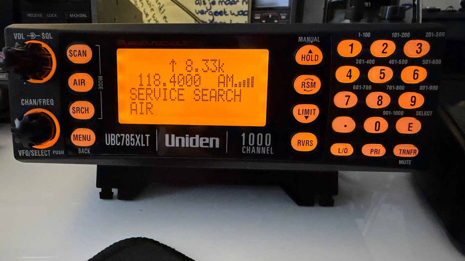 Uniden UBC785XLT, Telecommunicatie, Scanners, Ophalen of Verzenden, Zo goed als nieuw, 500 kanalen of meer