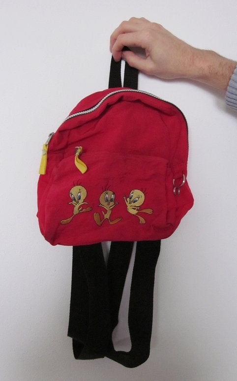 rugzakje tweety rugtas klein rugtasje mini rugzak retro art, Ophalen of Verzenden, Looney Tunes, Gebruikt, Gebruiksvoorwerp