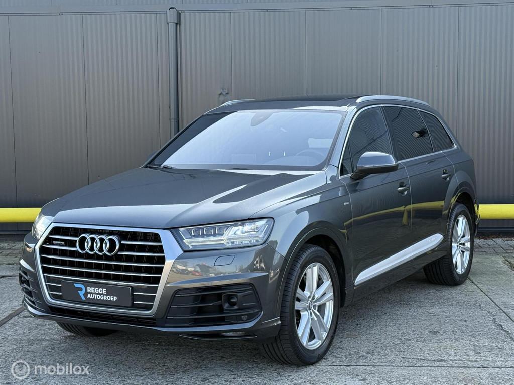 Audi Q7 3.0 TDI quattro S-Line GRIJS KENTEKEN | PANODAK |, Auto's, Bestelauto's, Gebruikt, Euro 6, 2069 kg, Automatische klimaatregeling