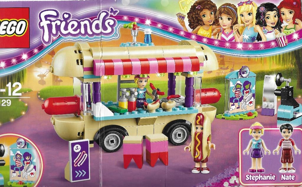 Lego Friends Hotdog car 41129, Lego, Friends, Ophalen of Verzenden, Zo goed als nieuw