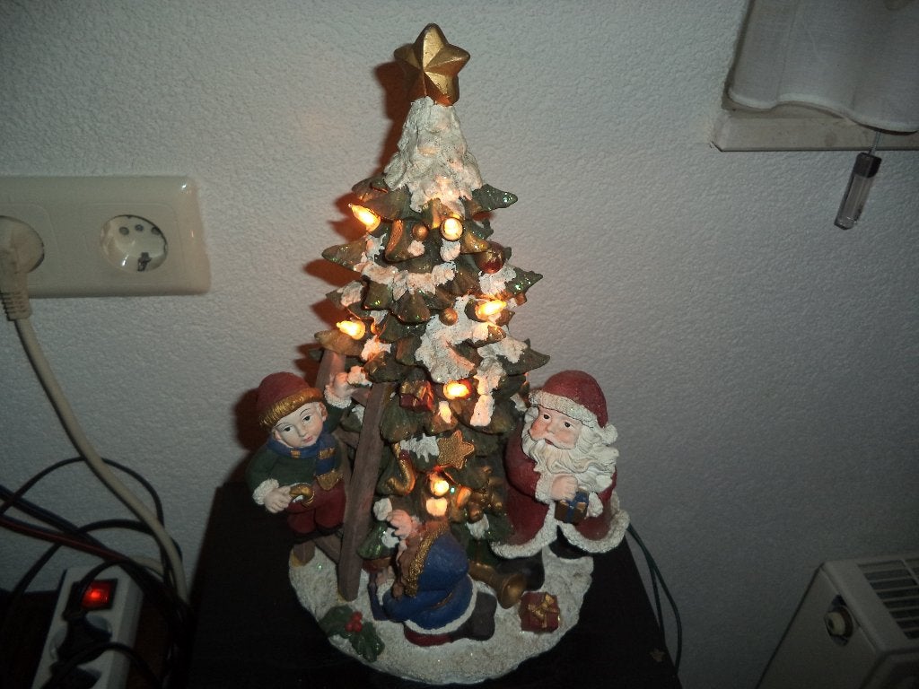 kerstboom met verlichting zie foto, Diversen, Ophalen of Verzenden