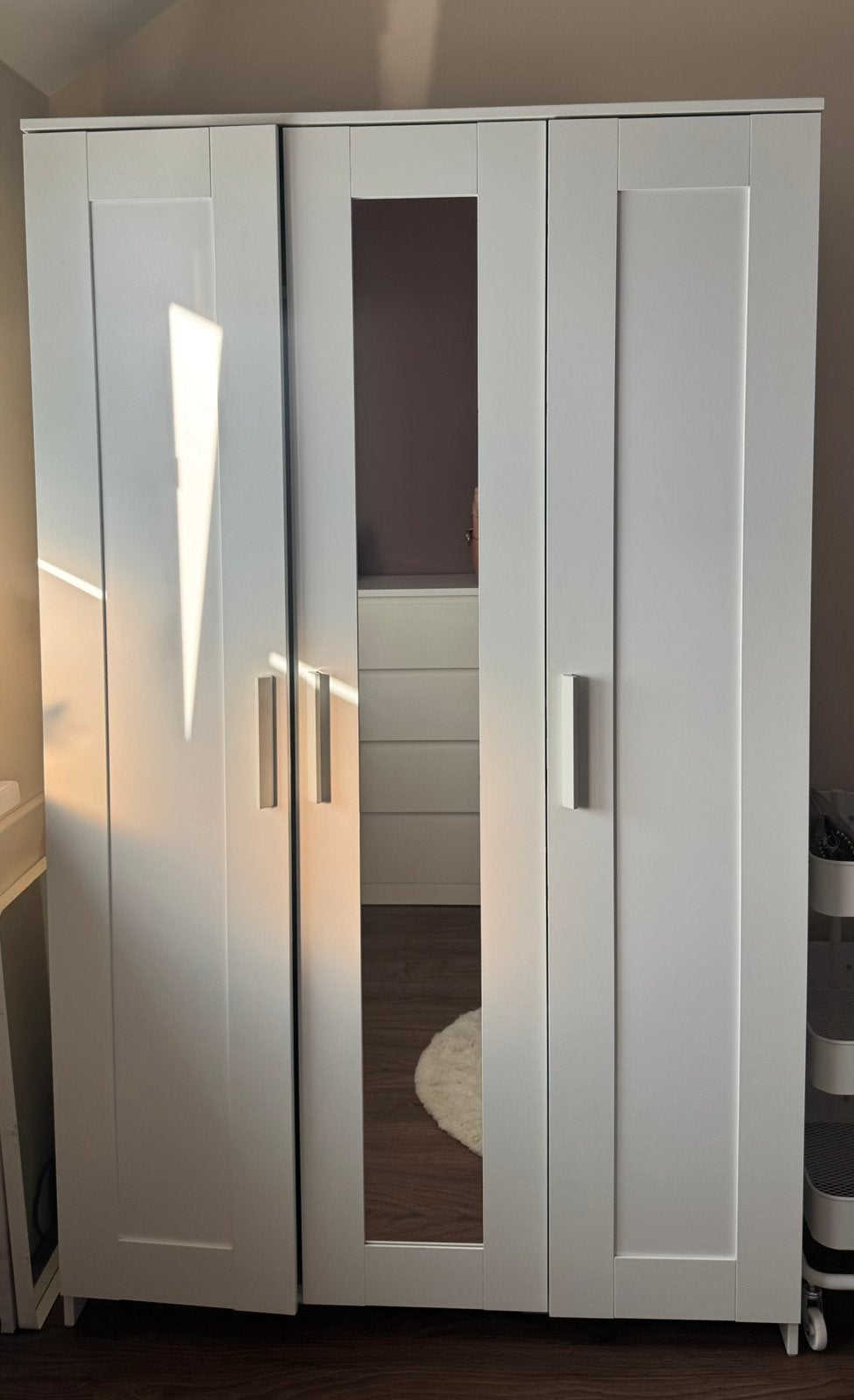 Brimnes kledingkast Ikea, Ophalen, Met deur(en), 100 tot 150 cm, Zo goed als nieuw