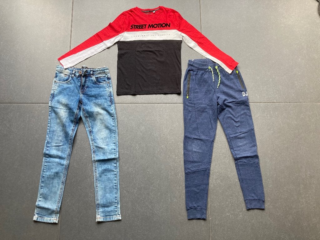 Set jongenskleding maat 146 ZGAN o.a. DJ Dutch Jeans, Kinderen en Baby's, DJ Dutch Jeans, Ophalen of Verzenden, Zo goed als nieuw