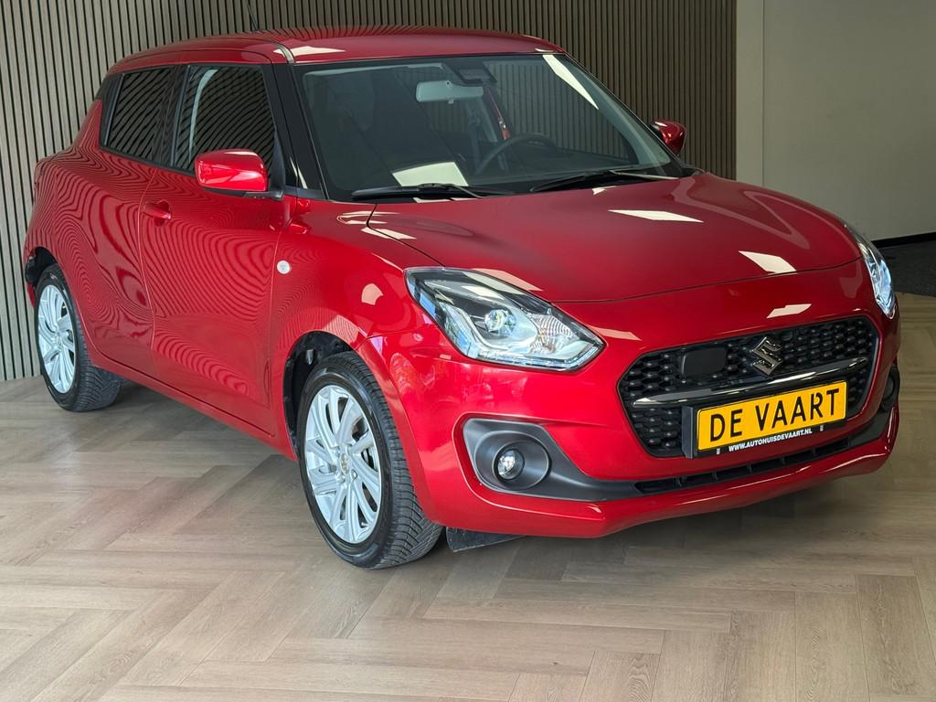 Suzuki Swift 1.2 Select Smart Hybrid AUTOMAAT NAVI LED CLIMA, 83 pk, Stof, Gebruikt, Zwart
