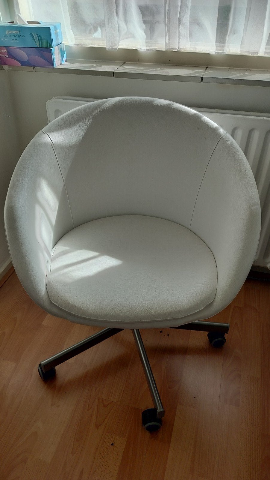bureaustoel, 5 wielen. breed 65 cm. diep 60 cm., Ophalen, Zo goed als nieuw, Zwart