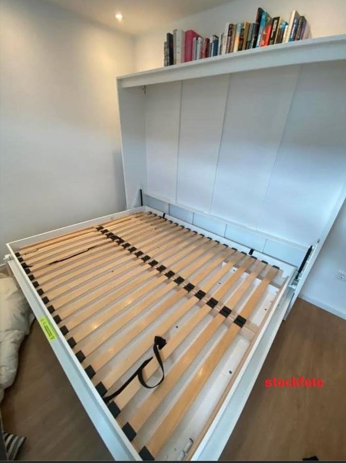 Wallbed (Styles) | klapbed | kastbed 140 x 200 | SmartBett, Huis en Inrichting, Ophalen, Modern, Ruimtebesparend, Wit, Tweepersoons