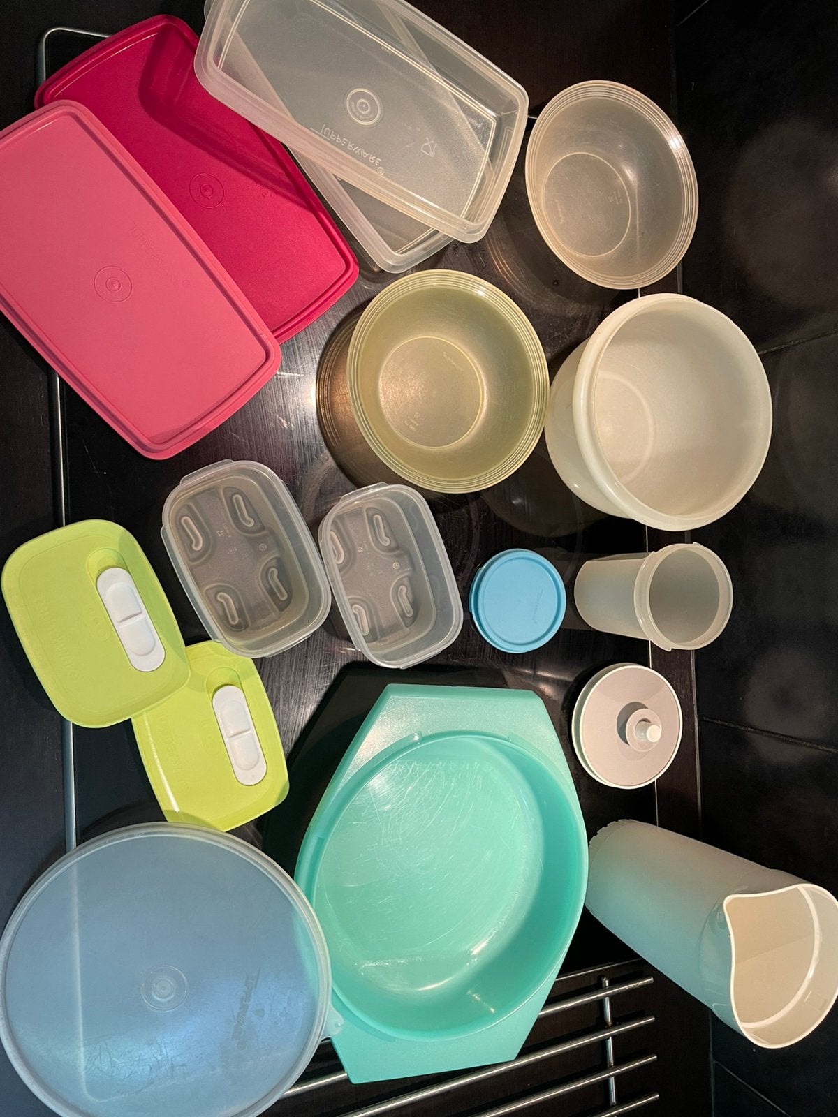 12 Tupperware artikelen, Ophalen, Gebruikt, Bak of Kom