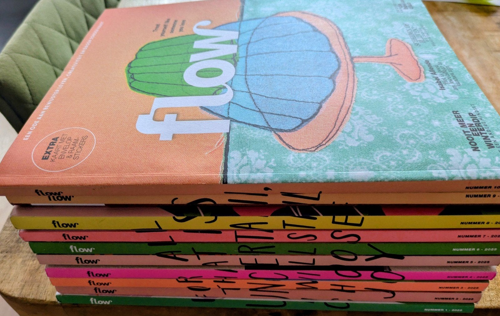 Flow Magazine Jaargang 2025 - Complete Set (10 nummers), Boeken, Tijdschriften en Kranten, Ophalen, Zo goed als nieuw, Overige typen