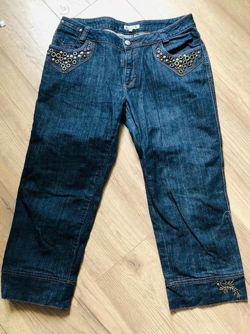 DIDI 7/8 jeans met studs maat 38, Ophalen of Verzenden, Zo goed als nieuw, Blauw, W30 - W32 (confectie 38/40)