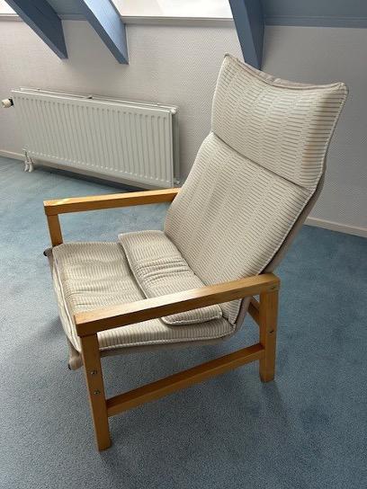 Vintage IKEA fauteuil met kussen, Ophalen, Stof, Eén