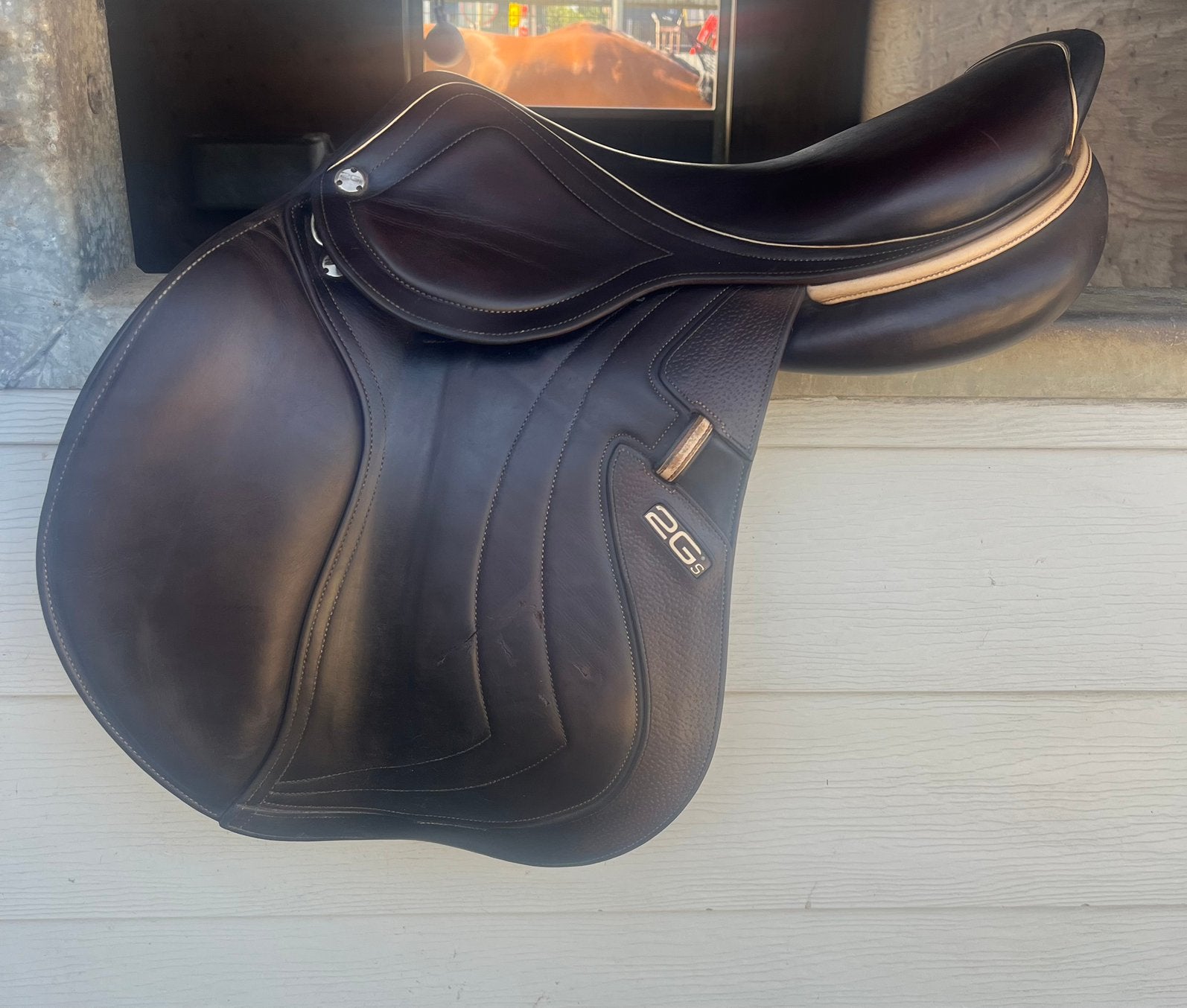 CWD donkerbruin mademoiselle zadel., Dieren en Toebehoren, Paarden en Pony's | Zadels, Gebruikt, M (17 inch), Ophalen of Verzenden