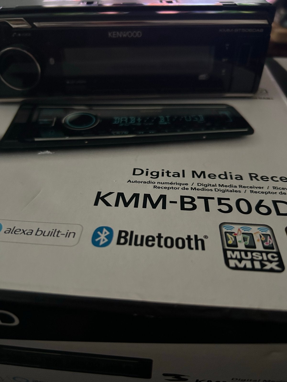 Kenwood KMM-BT506DAB Autoradio met Bluetooth en DAB+, Ophalen of Verzenden, Zo goed als nieuw