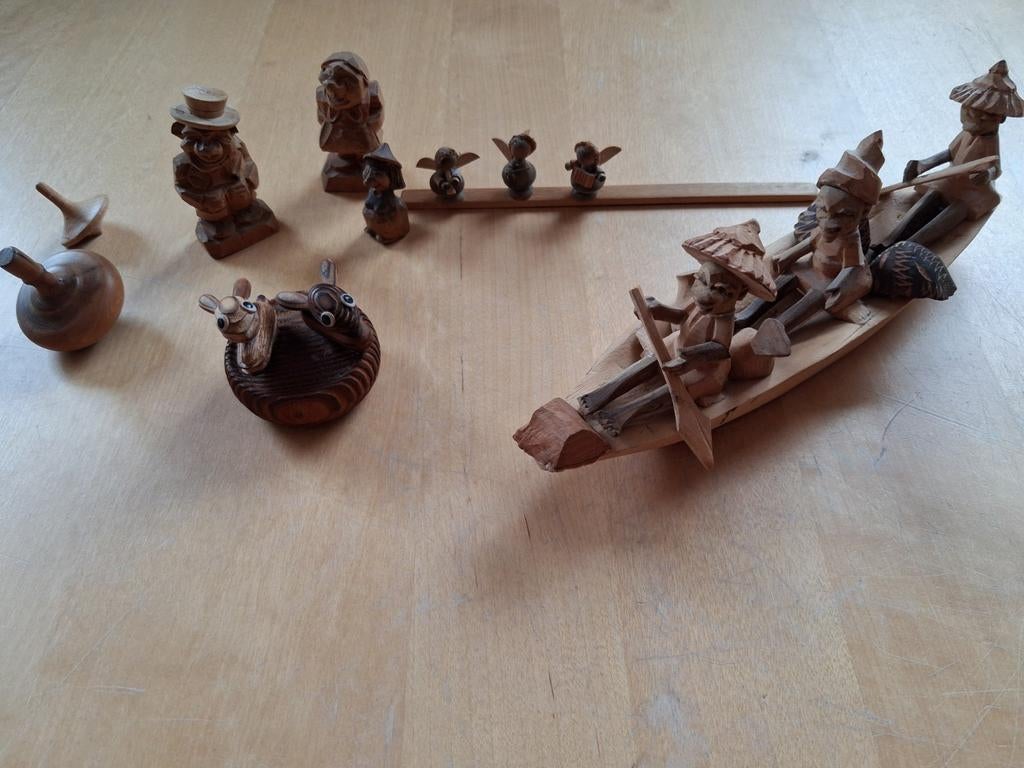 Houten beeldjes, Ophalen of Verzenden, Dier