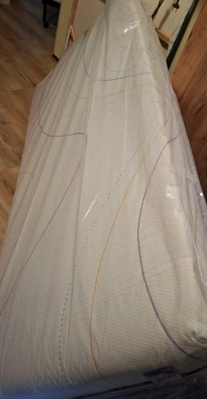 M-line Wave matras 90x200 -Zo goed als nieuw-afritsbare hoes, Ophalen, 90 cm, Eenpersoons, Zo goed als nieuw