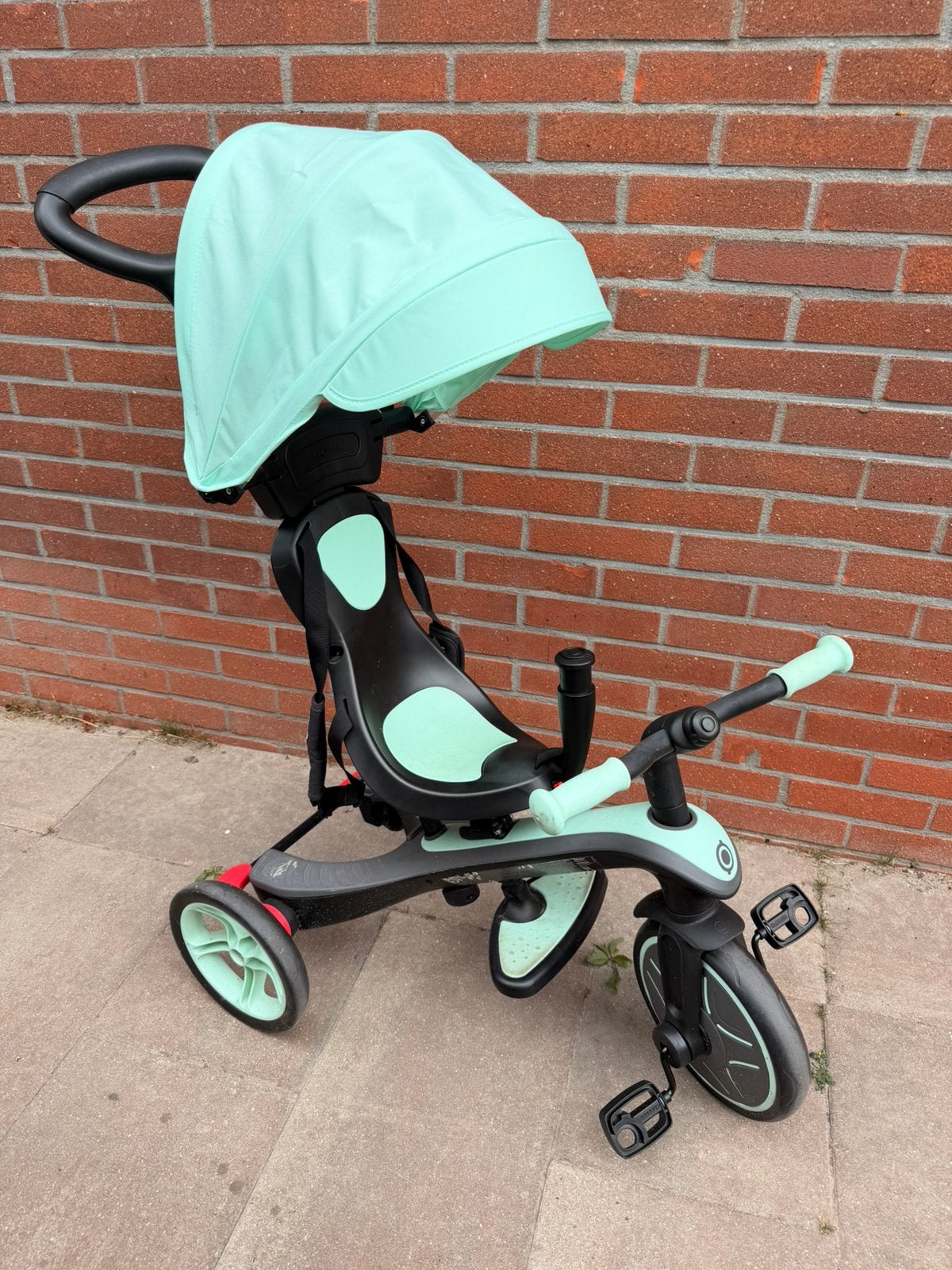 Globber Explorer 4-in-1 Trike – Mintgroen, Ophalen of Verzenden, Zo goed als nieuw