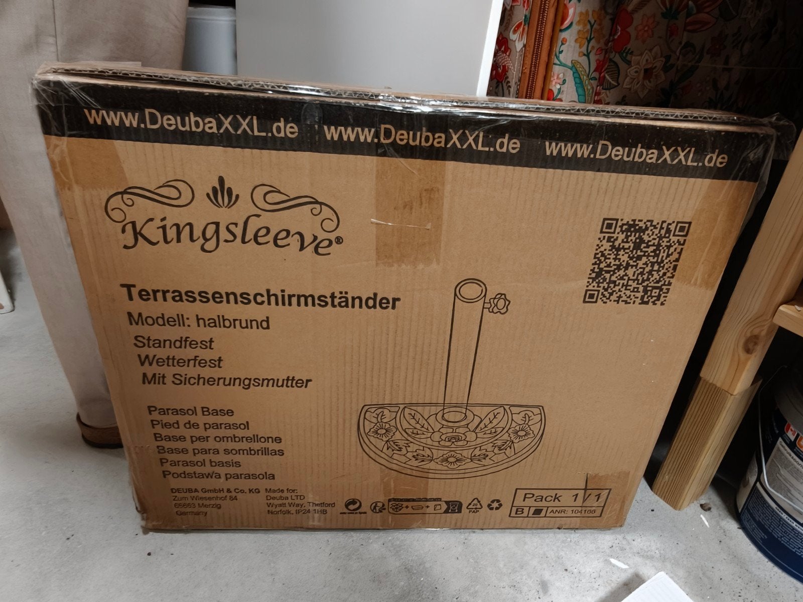 Nieuw- parasol voet, Tuin en Terras, Ophalen, Nieuw, Minder dan 1 meter, Parasolvoet