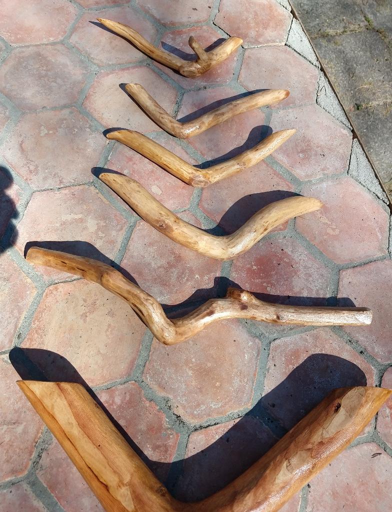 Houten deurgrepen, verschillende maten. Alles handwerk, Doe-het-zelf en Verbouw, Hang- en Sluitwerk, Ophalen of Verzenden, Nieuw