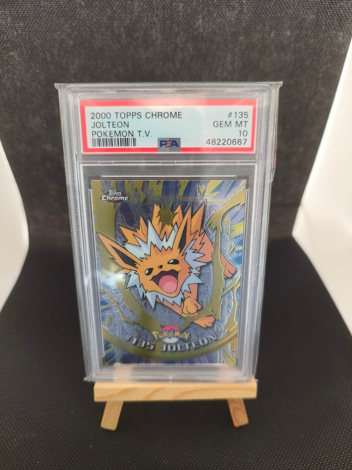 2000 Topps Chrome Jolteon #135 – PSA 10 GEM MINT – POP 87, Ophalen of Verzenden, Nieuw