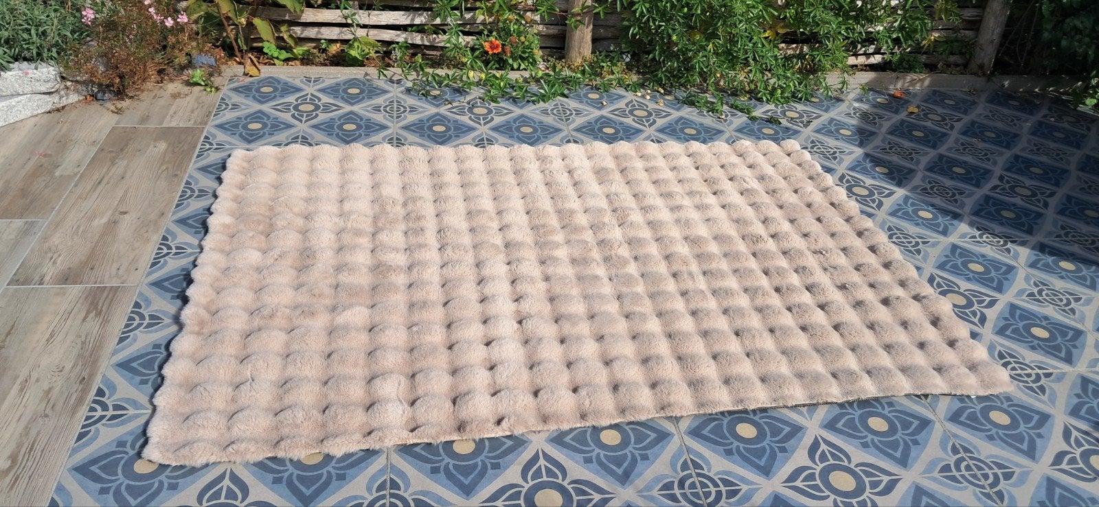 Hoogpolig Crème/Beige Vloerkleed 1.90 x 1.30 cm - Z.G.A.N., Ophalen, 100 tot 150 cm, Zo goed als nieuw, Beige
