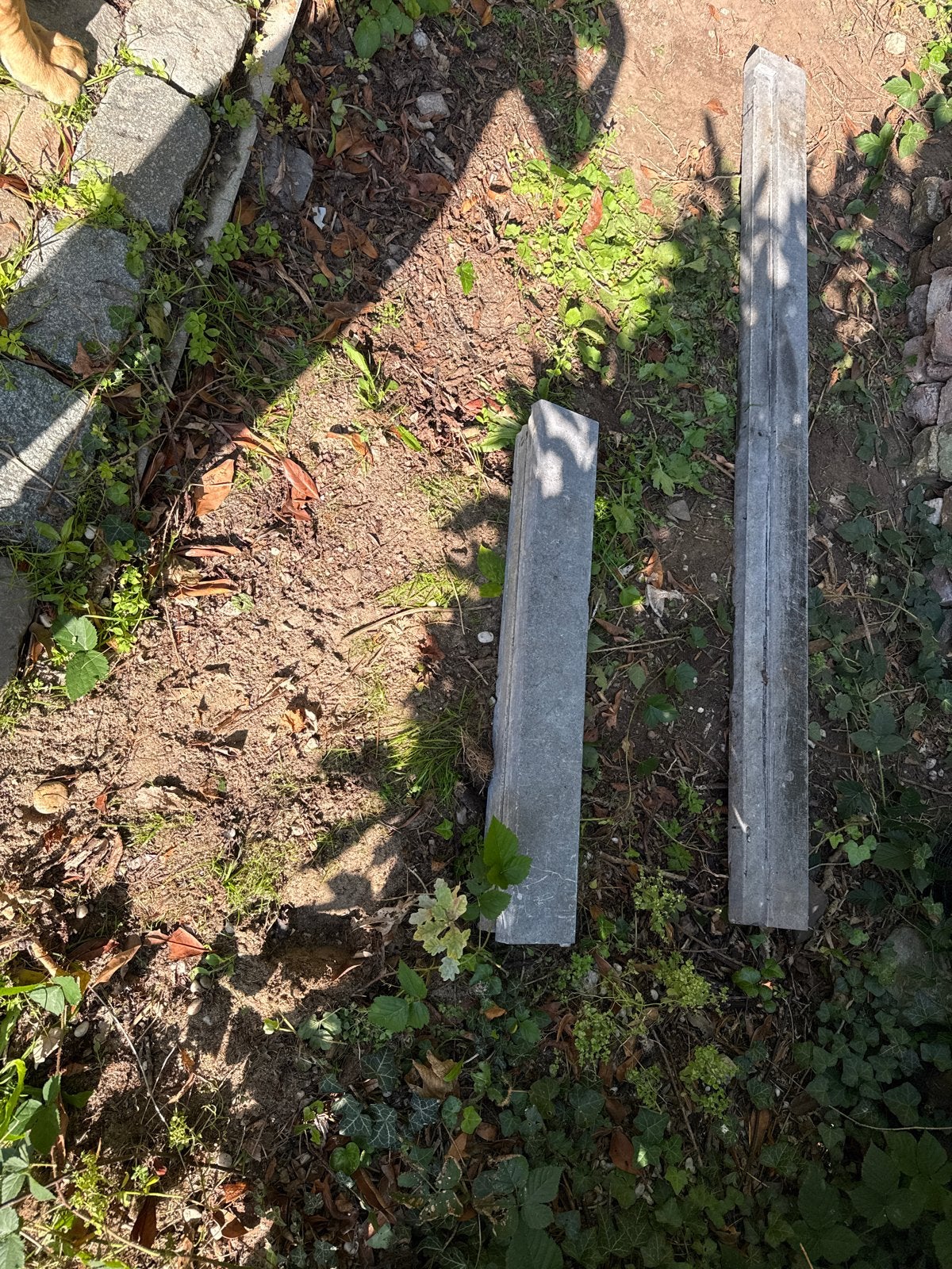 Belgisch hardsteen 1.75m x 12cm x 5cm, Tuin en Terras, Ophalen, Gebruikt, 100 tot 200 cm, Blok