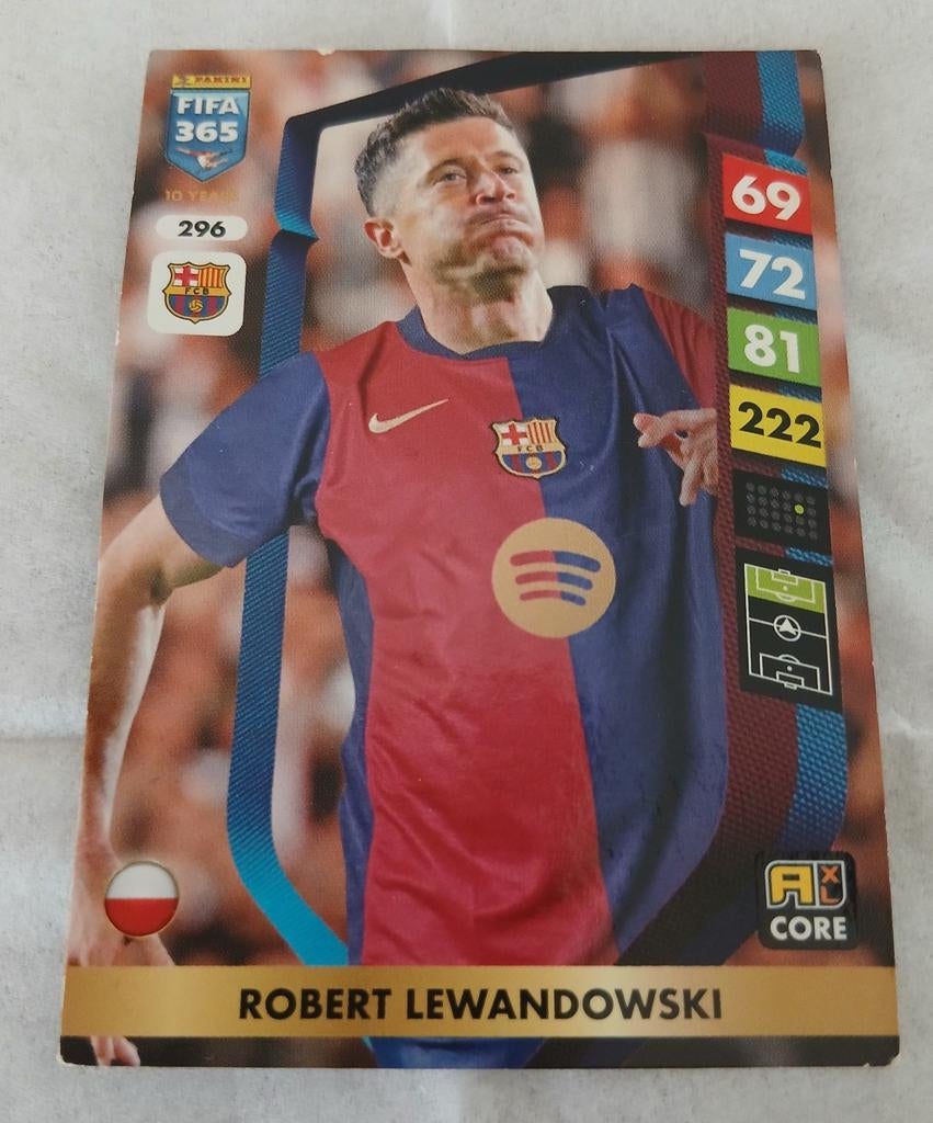 Robert Lewandowski voetbalkaart 2025, Ophalen, Zo goed als nieuw, Buitenlandse clubs, Spelerskaart