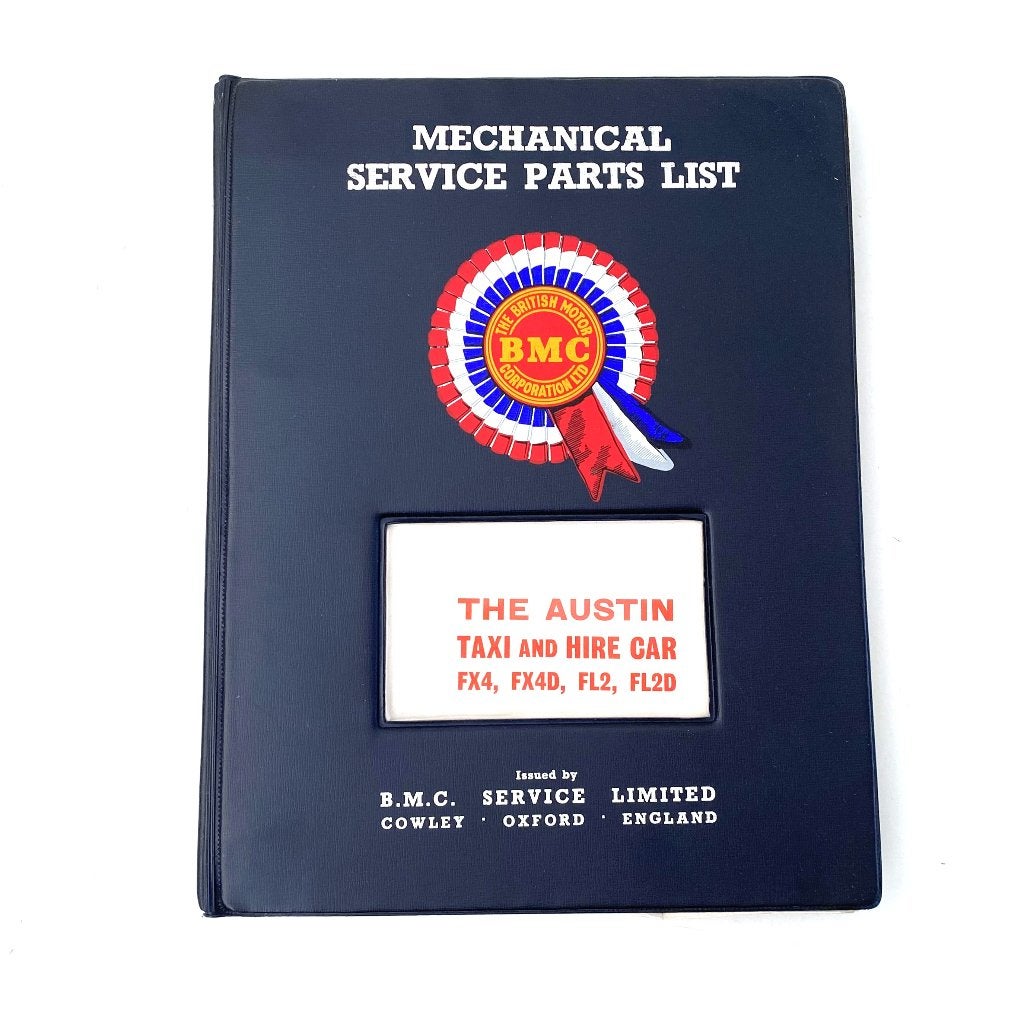 Austin taxi & hire-car service parts list 1969, Verzenden