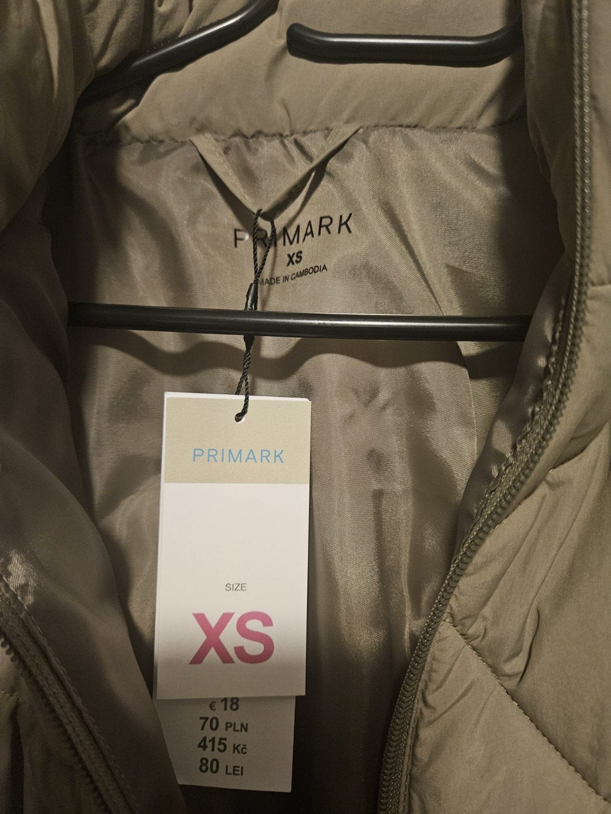 Primark doorgestikt jack met opstaande kraag - Maat XS, Overige kleuren, Primark, Nieuw, Ophalen of Verzenden