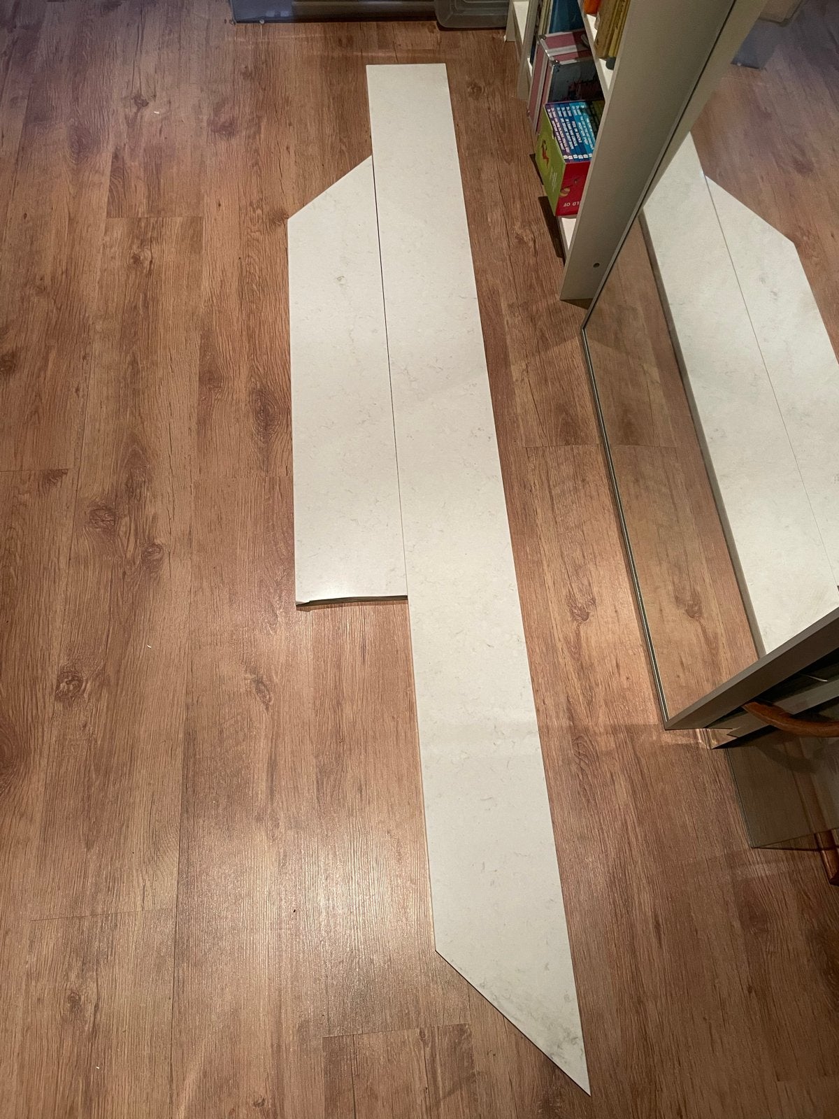 Twee Composieten Vensterbanken - Wit, Ophalen, Minder dan 80 cm, Overige typen, Zo goed als nieuw