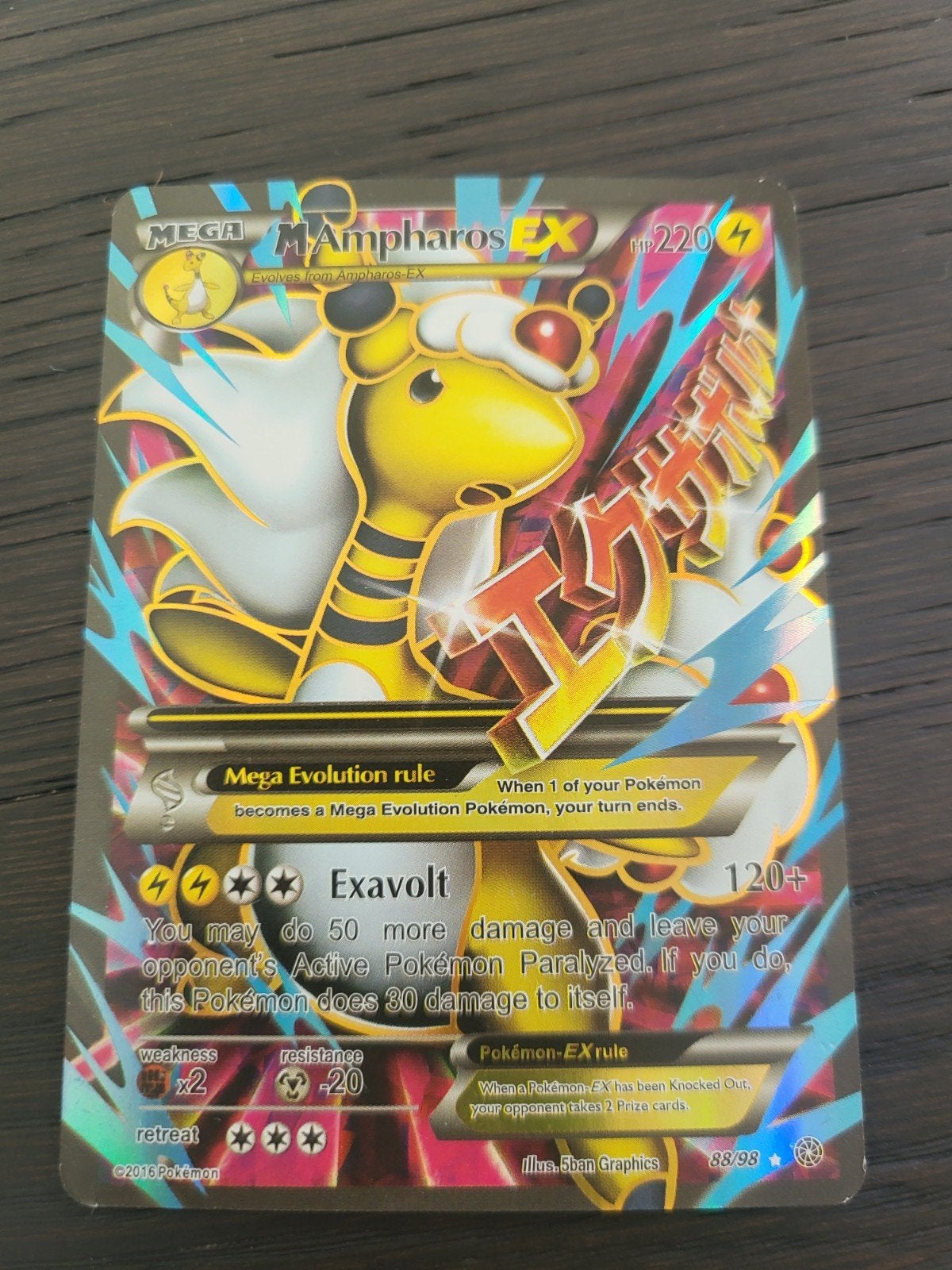 M Ampharos EX, Ophalen, Zo goed als nieuw