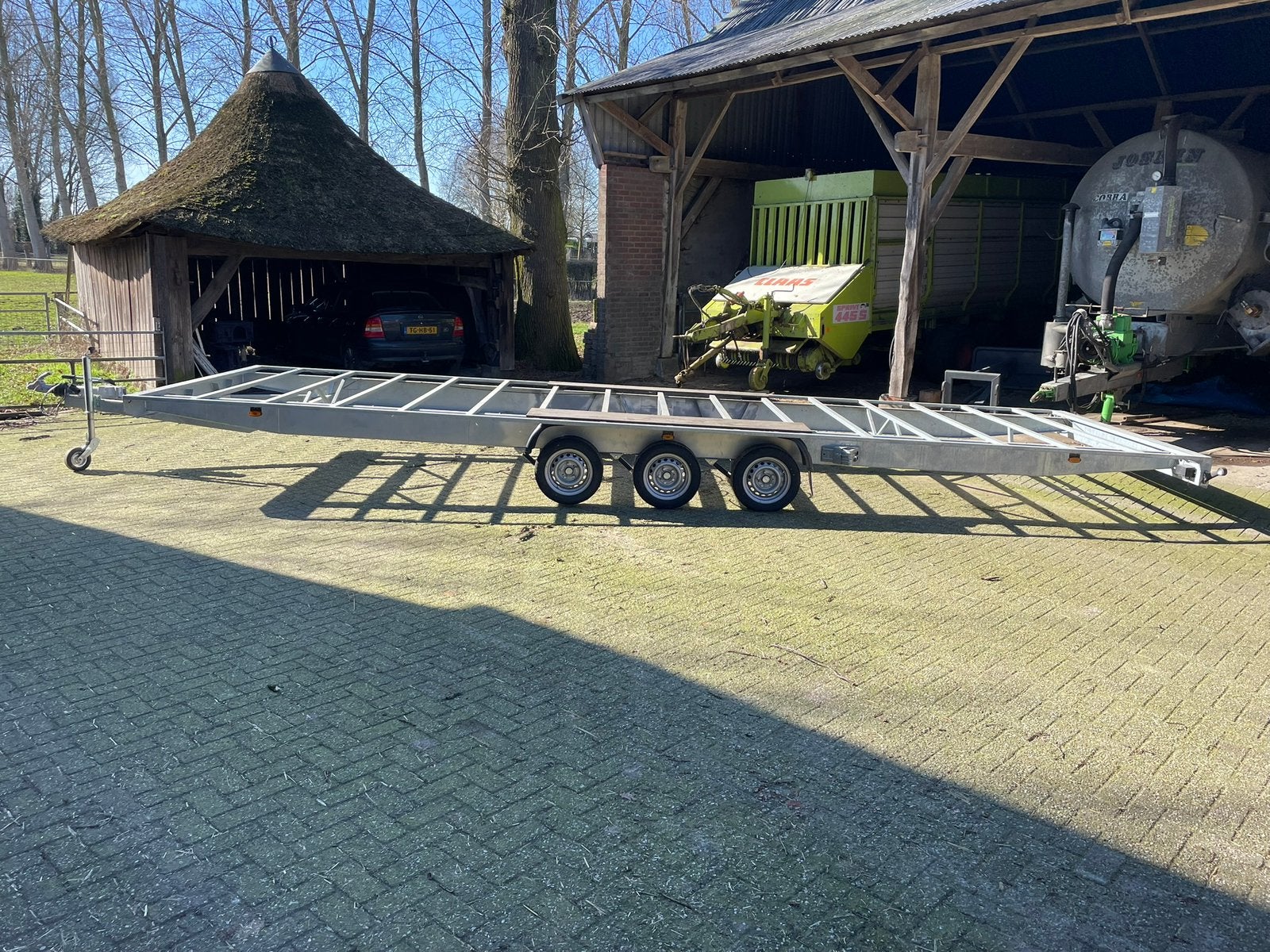Aanhanger 8meter lang 3assen, Ophalen, Nieuw