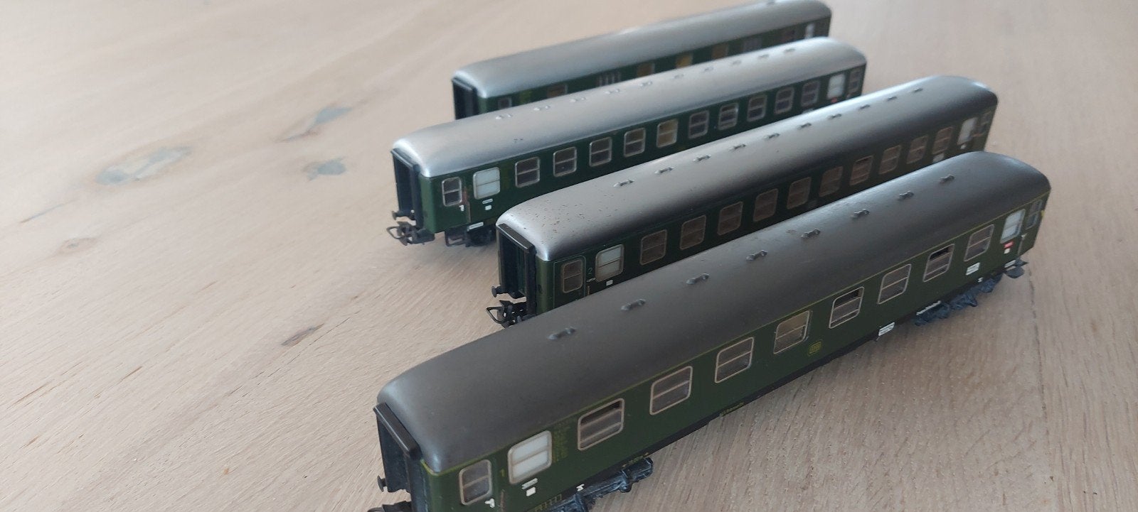 4 Märklin DB d-trein rijtuigen 2x4022, 4023 en 4026, Wisselstroom, Wagon, Ophalen of Verzenden, Zo goed als nieuw