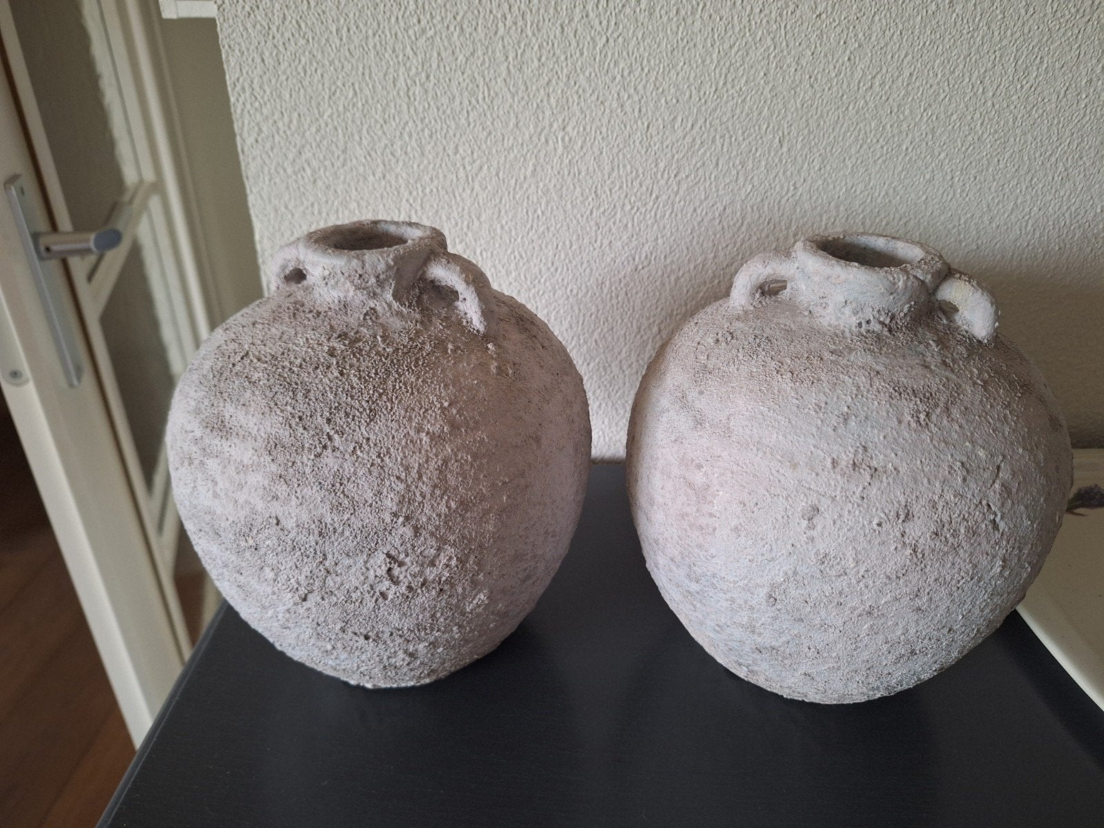 Set van 2 decoratieve stenen / aardewerken kruiken/ vazen, Antiek en Kunst, Antiek | Vazen, Ophalen