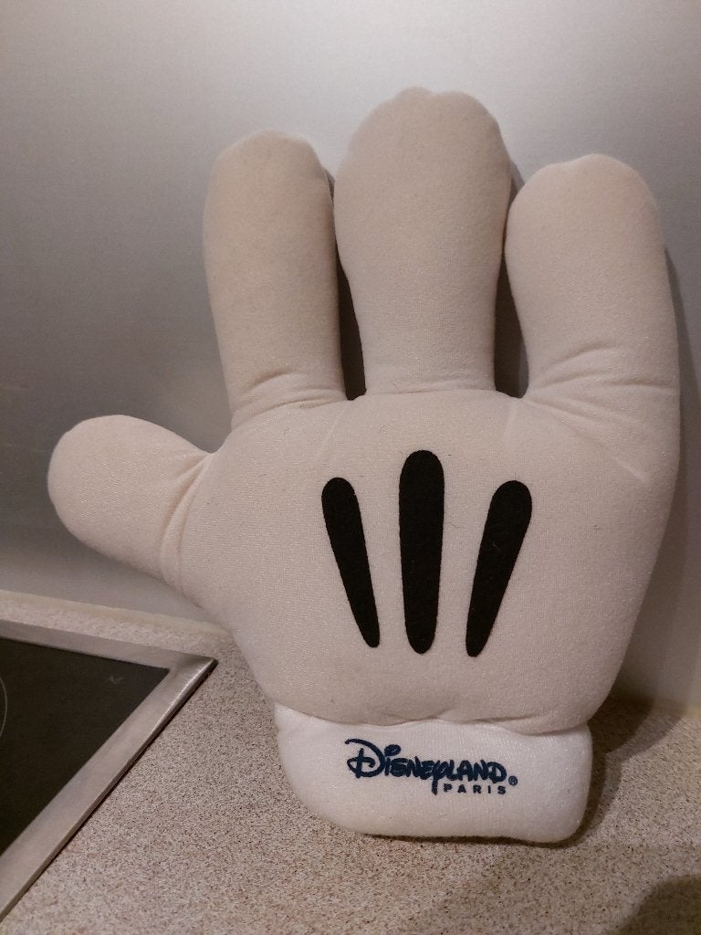 Disney Mickey Handschoen (1998 Vintage)       µ1a, Ophalen, Mickey Mouse, Beeldje of Figuurtje
