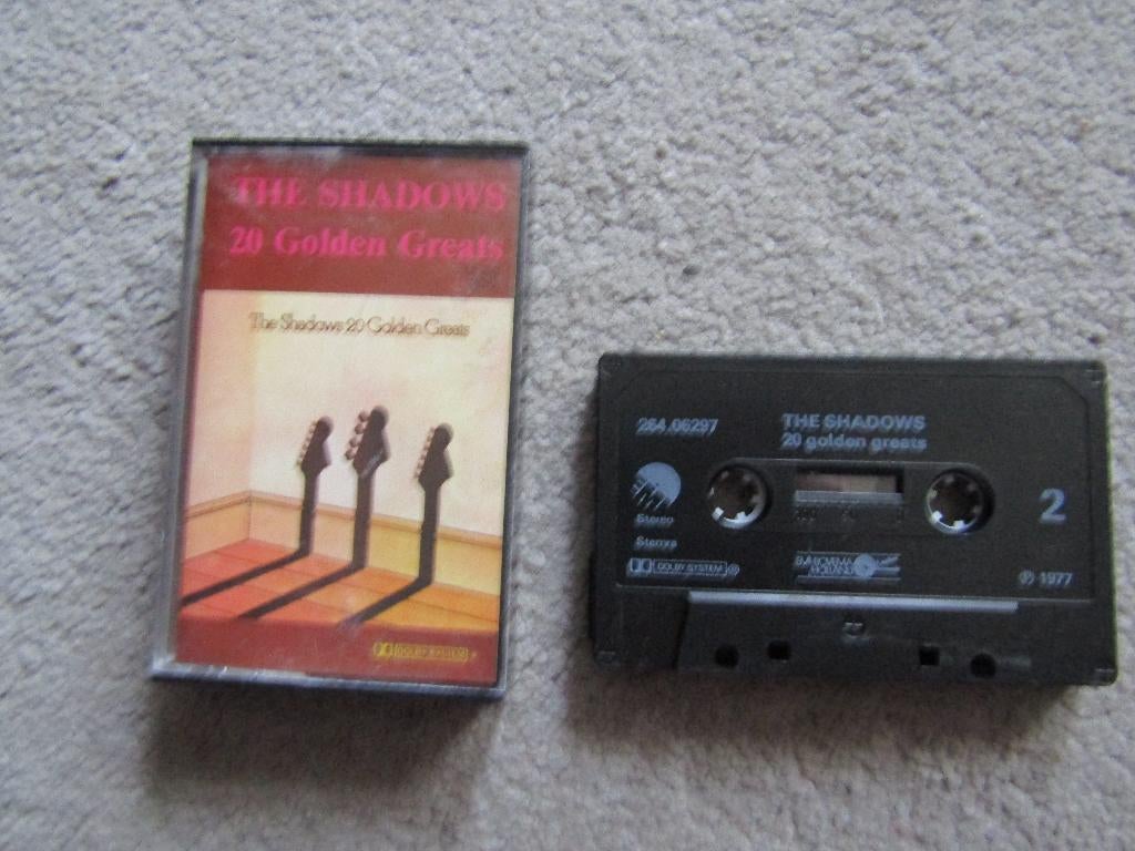 Cassette: The Shadows - 20 golden greats, Gebruikt, 1 bandje, Ophalen of Verzenden, Origineel