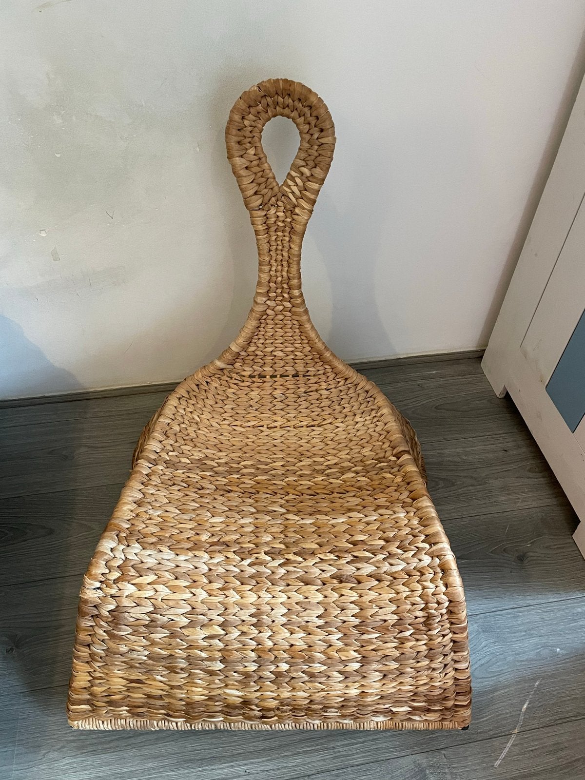 IKEA GULLHOLMEN schommelstoel - bananenblad design, Ophalen, Gebruikt, Bruin, Riet of Rotan