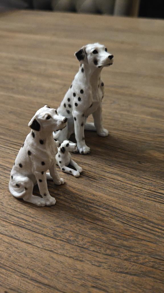 Set van 3 Dalmatiër Beeldjes honden decoratie pup 101, Ophalen of Verzenden, Zo goed als nieuw, Dier