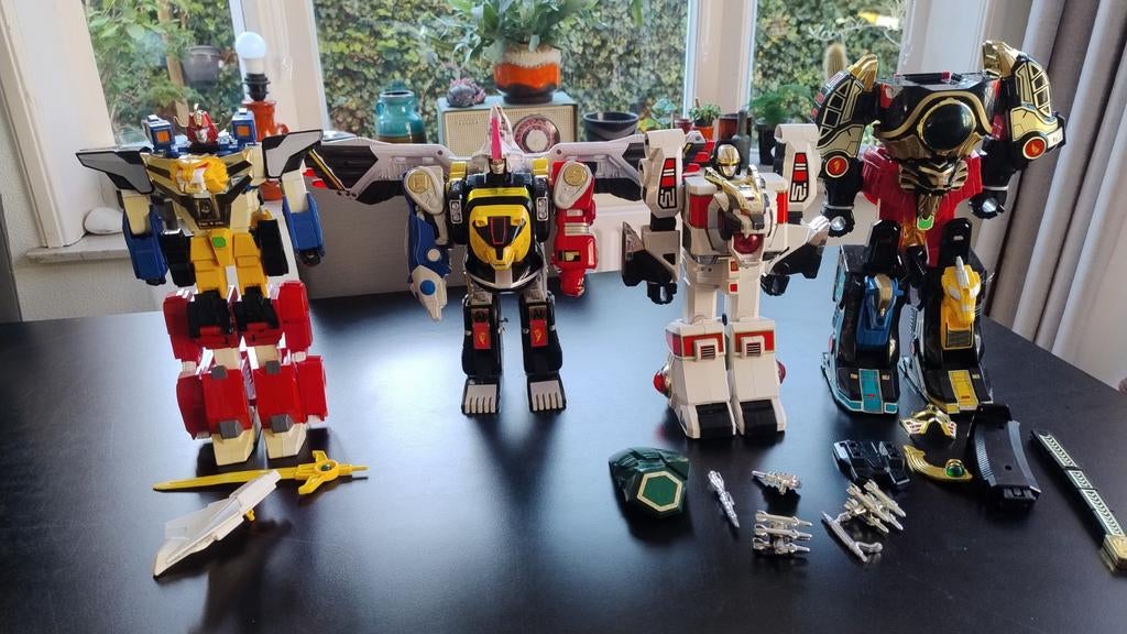 Thunder mega tigerzord Ninja mmpr power Rangers Bandai falco, Ophalen of Verzenden
