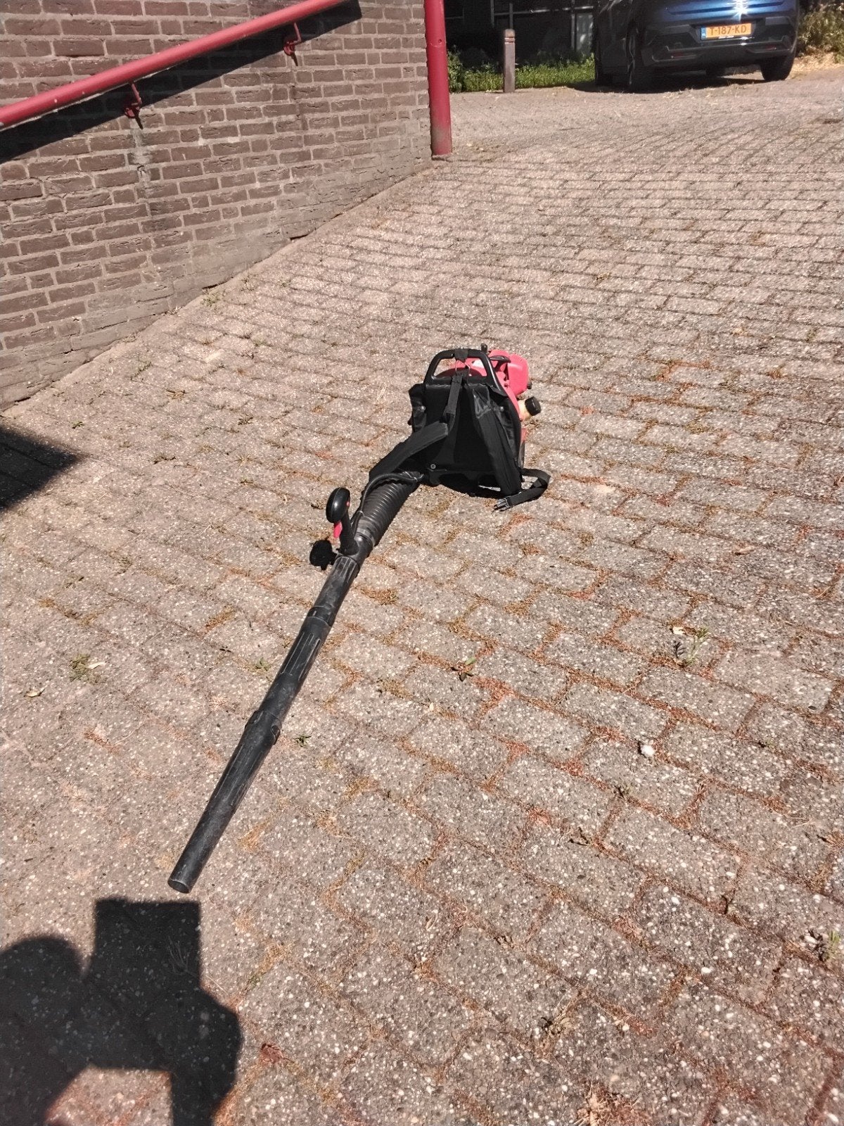 Bladblazer Ruggedragen Benzine - Krachtig en Betrouwbaar, Tuin en Terras, Bladblazers, Gebruikt, Ruggedragen, Benzine, Ophalen