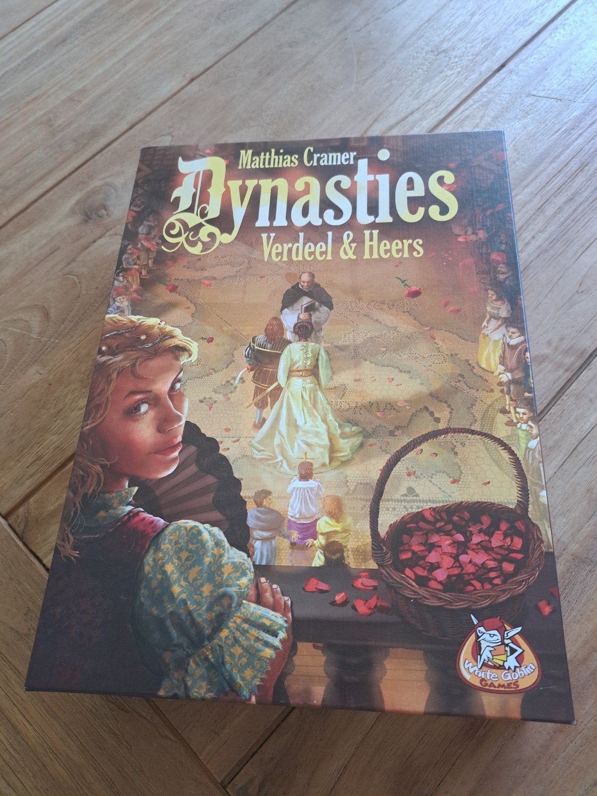 Dynasties: Verdeel & Heers - Strategisch bordspel, Drie of vier spelers, Ophalen of Verzenden, Zo goed als nieuw, White Goblin Games