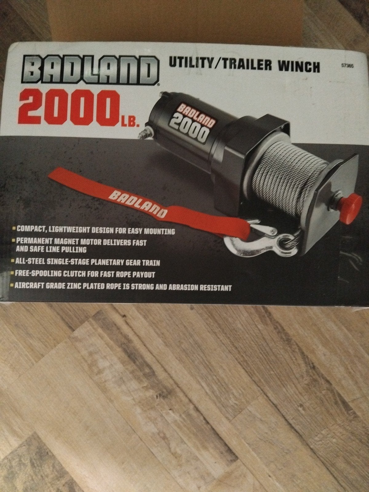 Badland 2000 Lb. Utility/Trailer Lier - Nieuw in doos, Ophalen