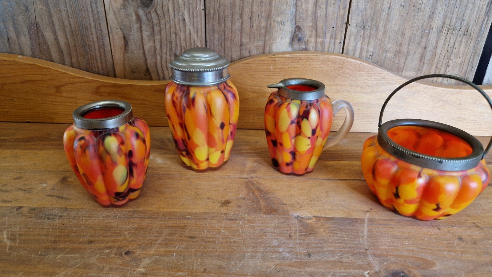Confetti Kralik glas set, Antiek en Kunst, Ophalen of Verzenden