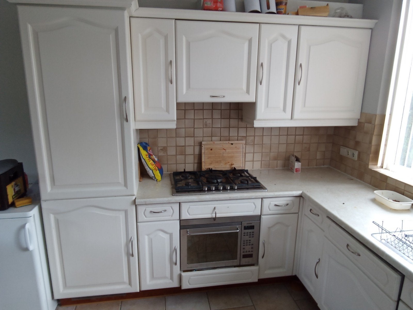 keuken gratis op te halen, Ophalen of Verzenden, Gebruikt, Crème, Hout