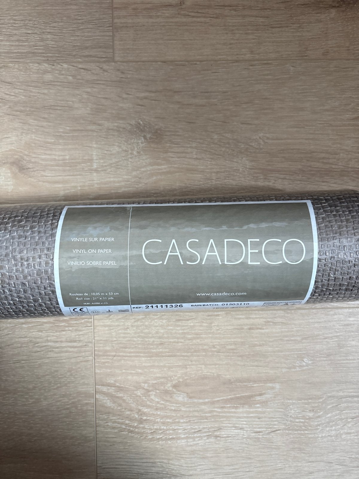 Casadeco Vinyl Behang - Nieuw in verpakking (Batch: 01503110, Ophalen, Overige merken, Structuur, Modern