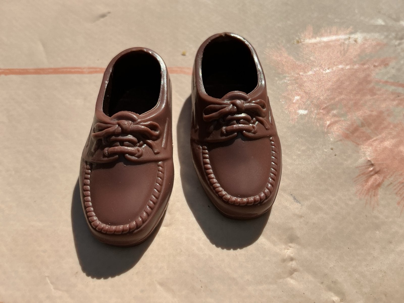 Vintage Ken schoentjes - Bruine mocassins, Ophalen of Verzenden, Zo goed als nieuw