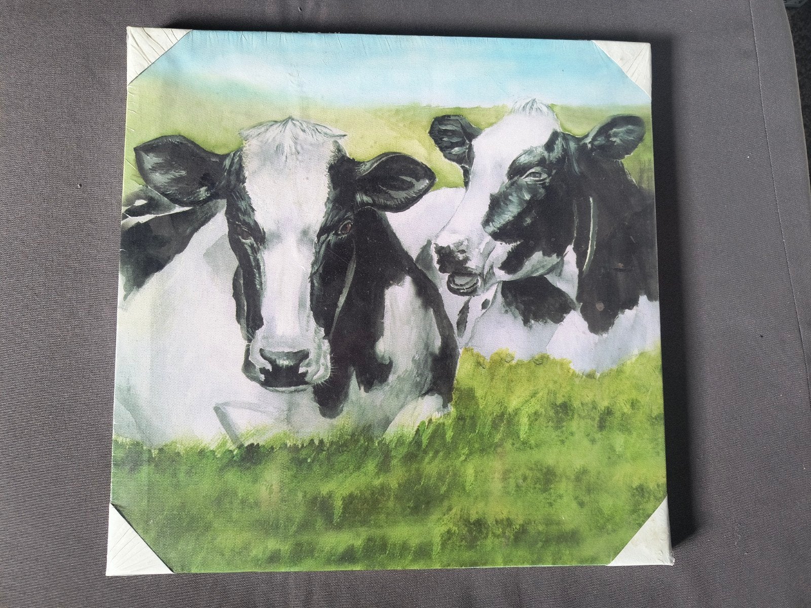 canvas doek koeien, Ophalen of Verzenden, 1980 tot heden, Nieuw, Overige onderwerpen