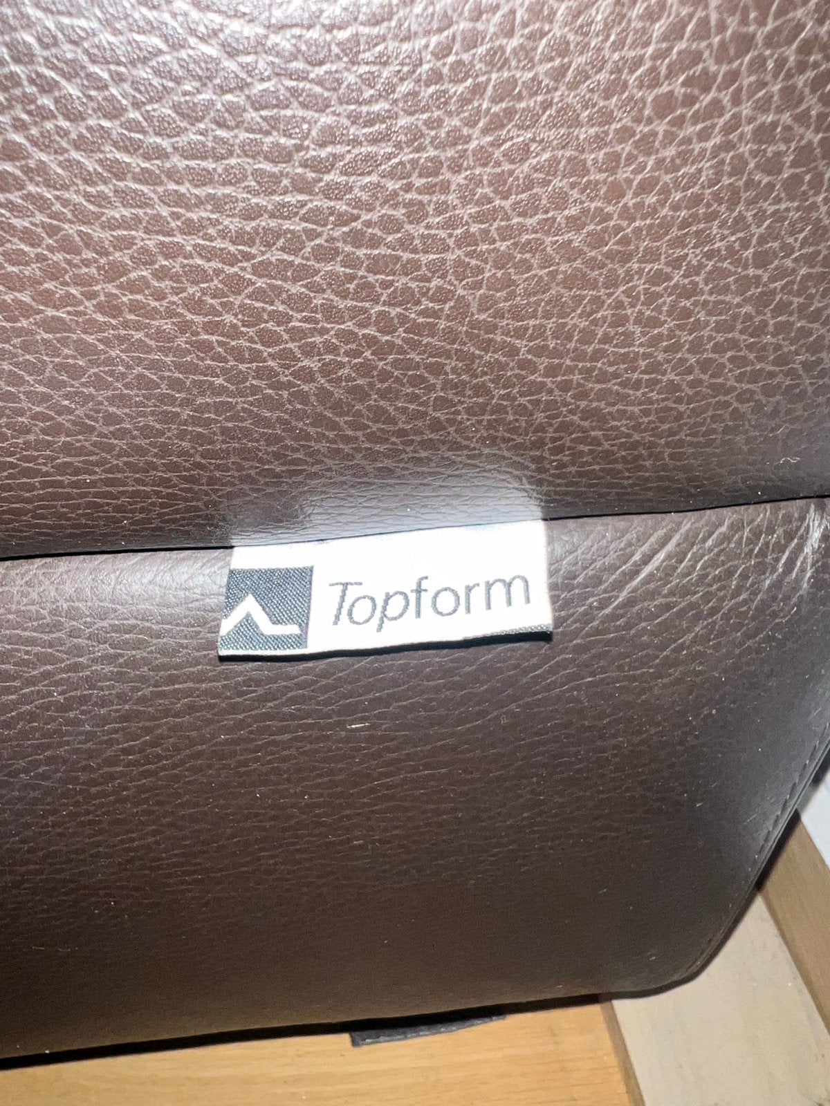 Topform leren bank - 3-zits, Ophalen, Gebruikt, Driepersoons, Rechte bank