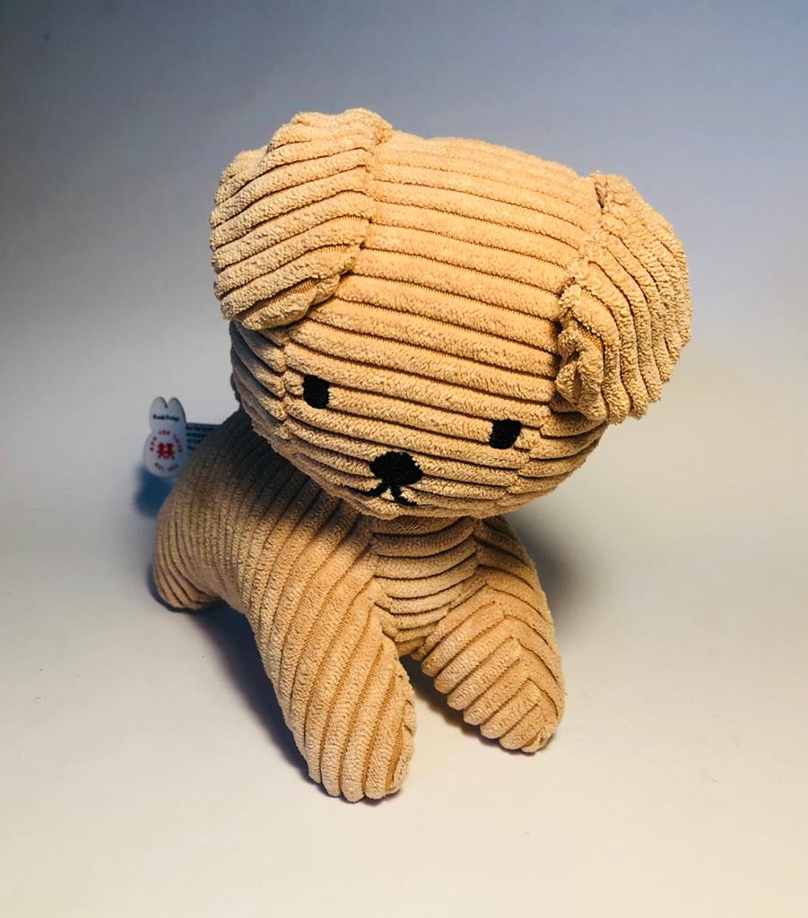 Snuffie, vriendje van Nijntje, knuffel, corduroy, lichtbruin, Ophalen of Verzenden, Overige typen