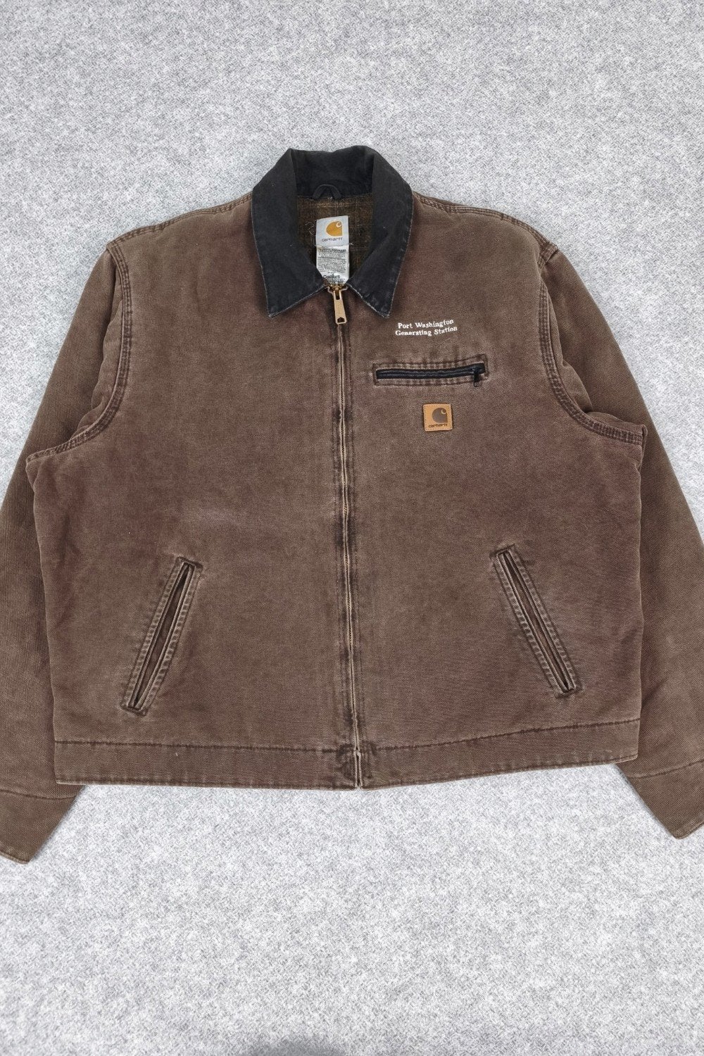 Carhartt J97 CHT Detroit Jacket Bruin Maat XL, Bruin, Carhartt, Maat 56/58 (XL), Ophalen of Verzenden