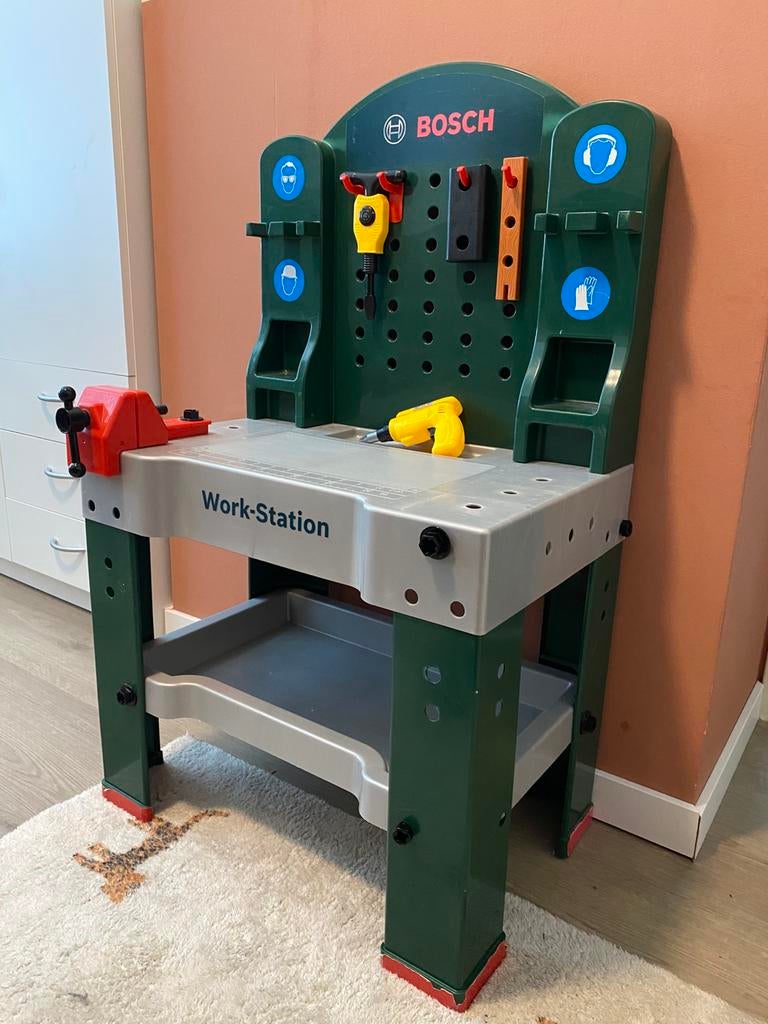 Bosch kinder werkbank (work station), Kinderen en Baby's, Speelgoed | Speeltafels, Ophalen, Gebruikt