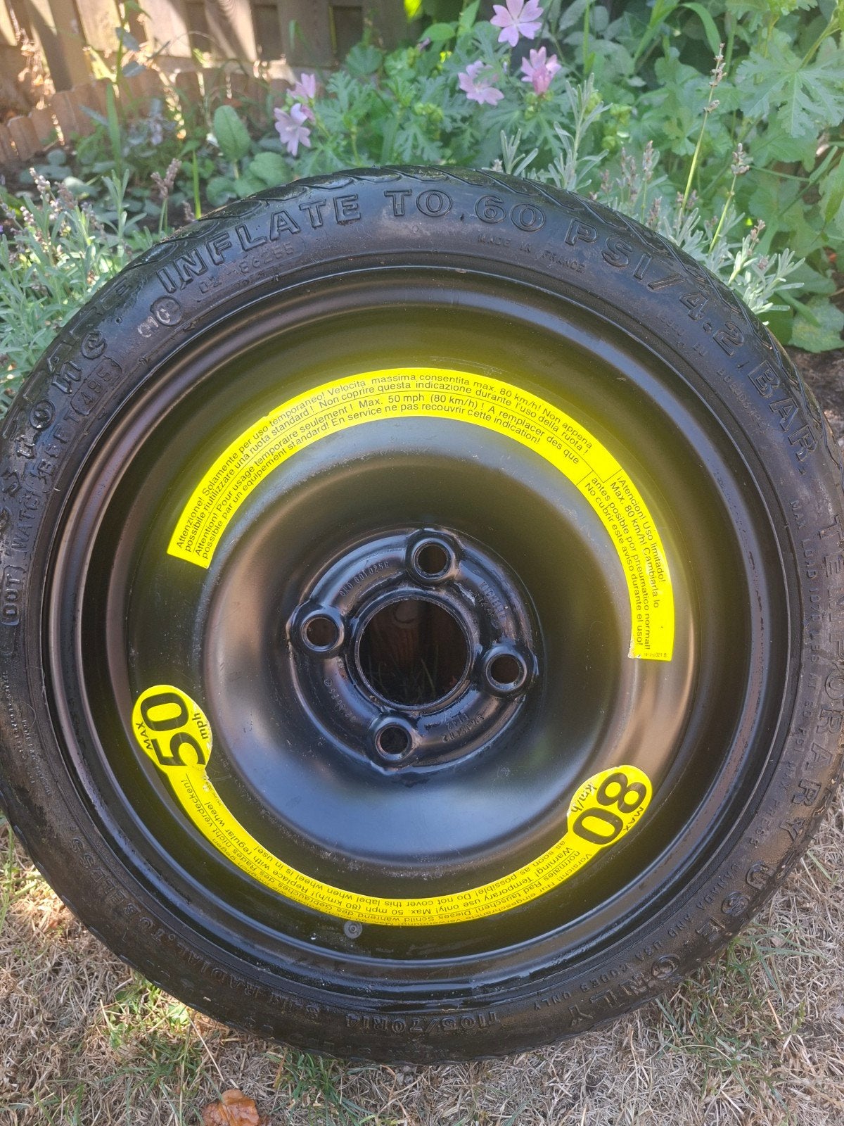 reservebandje thuiskomen R14 80 km, Ophalen, Zo goed als nieuw